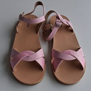 Pink Strappy Sandals